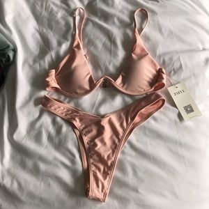 Light pink thong bikini